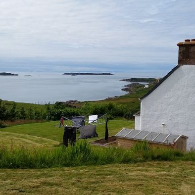 The view from Gables Cottage overlooking the Summer Isles