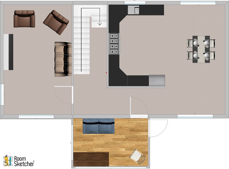 Floor plan of Gables Cottage ground floor