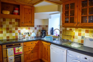 The kitchen at Gables Cottage, Polbain