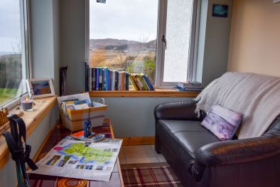 The sun porch at Gables Cottage Polbain