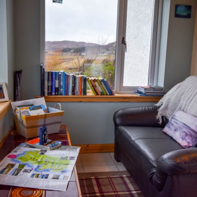 The sun porch at Gables Cottage Polbain