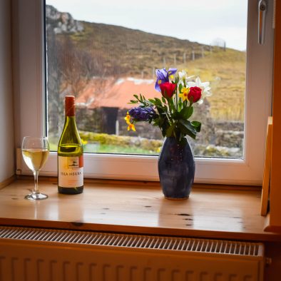 The view from one of our bedrooms at Gables Cottage overlooking the Torridon Mountains